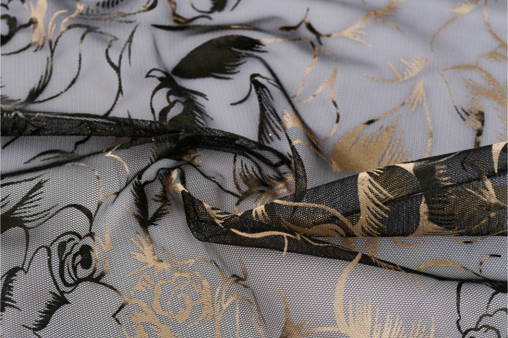 Pes Tulle Foil Printed - 2